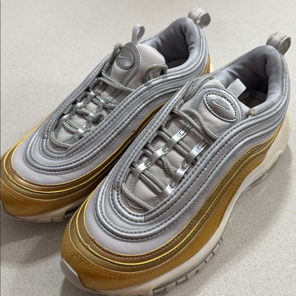 Limited edition Gold and Silver Nike Sneakers